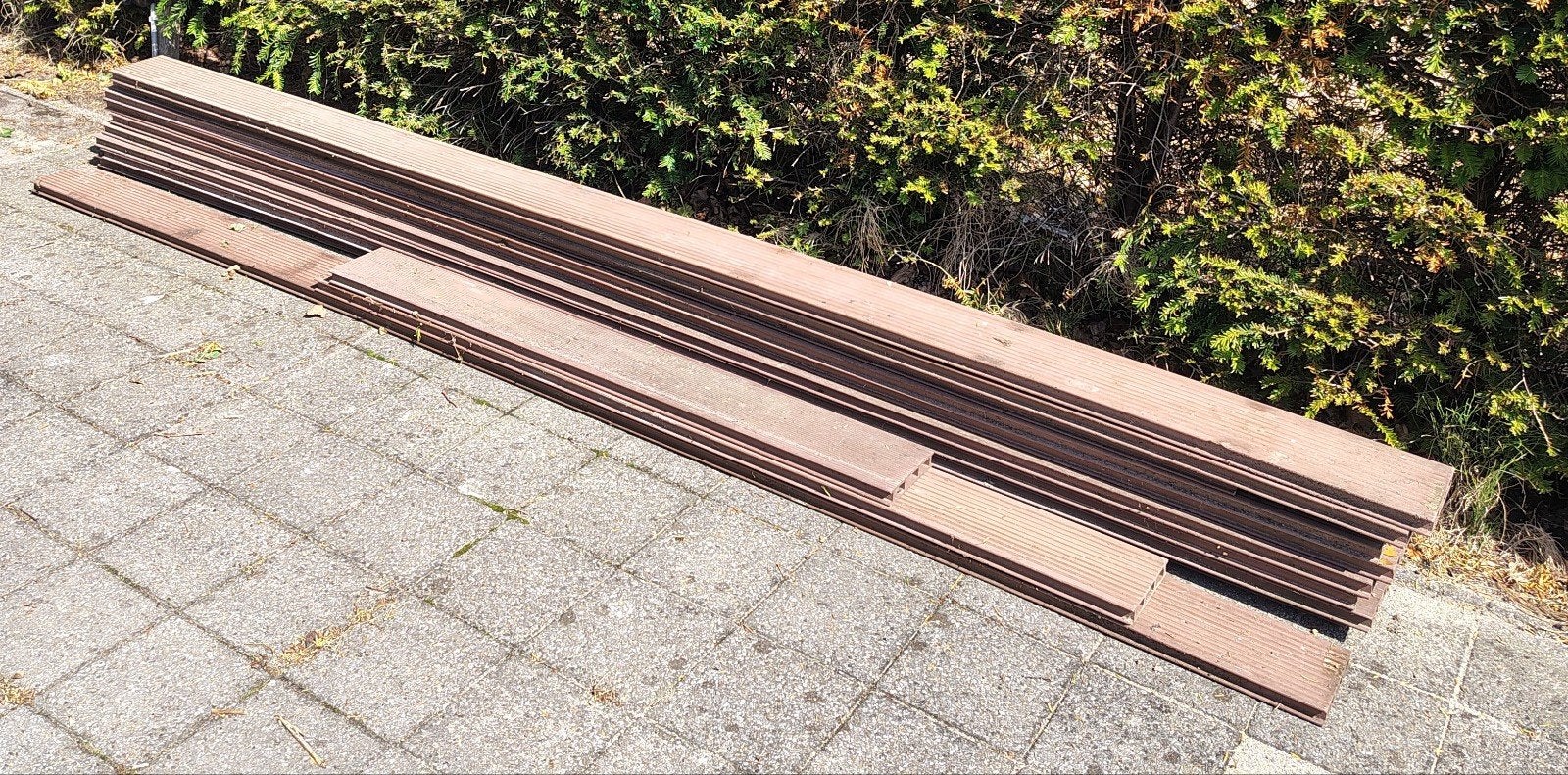 Platelage en composite, Jardin & Terrasse, Enlèvement, Utilisé, Planches