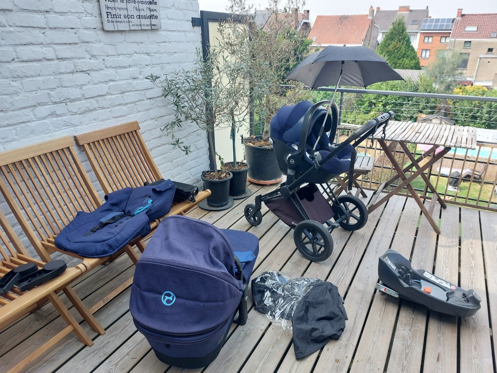 SUPER OFFRE: Cybex priam platinium trio+accessoires, Enfants & Bébés, Enlèvement, Utilisé, Autres marques, Protection de pluie