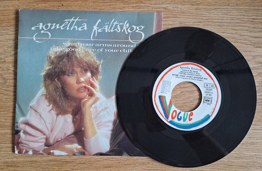 Agnetha Fältskog - Wrap Your Arms Around Me, Gebruikt, Originele persing, 7 inch, Ophalen of Verzenden