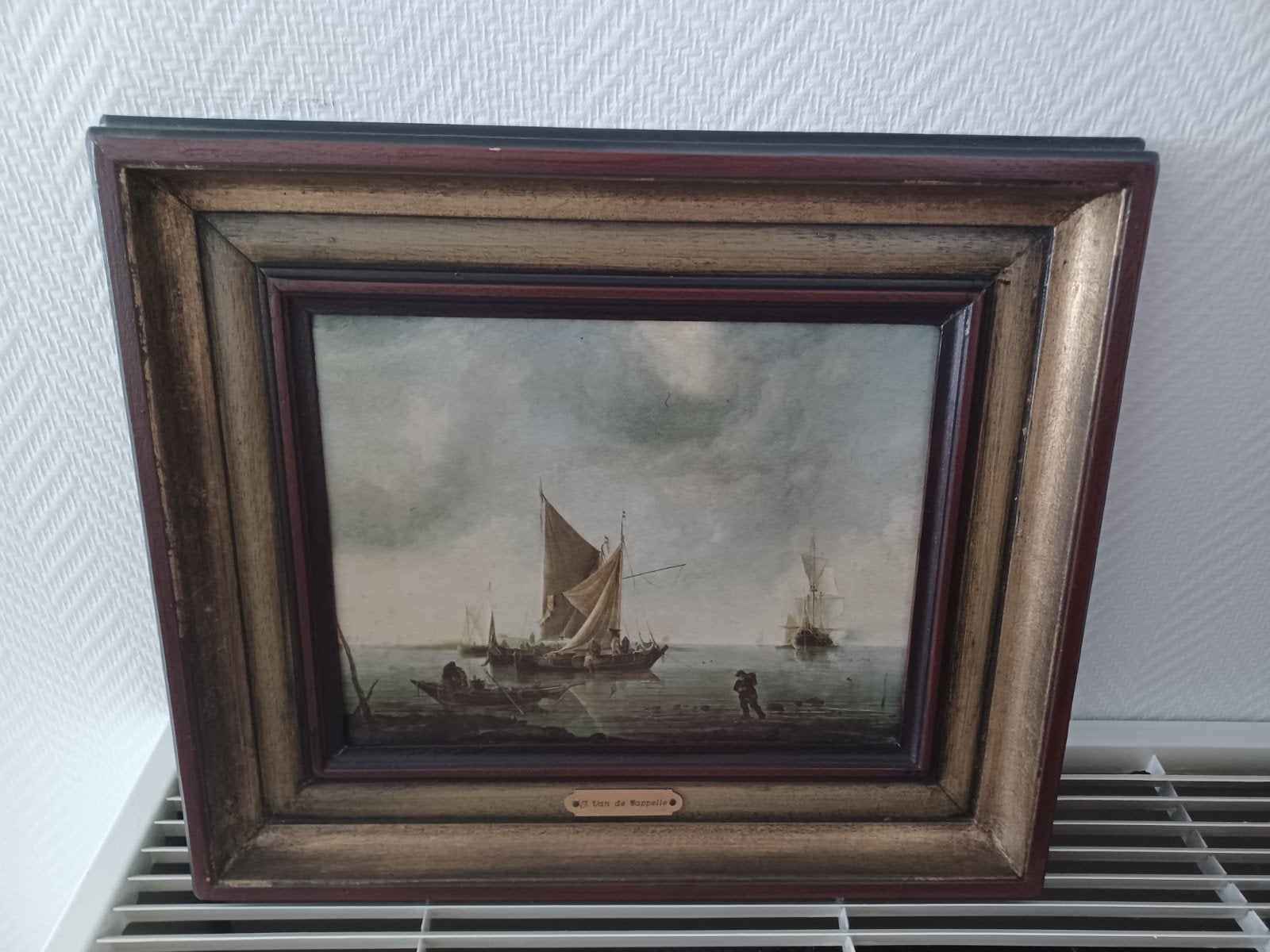 Schilderij Jan van de cappelle, Enlèvement ou Envoi