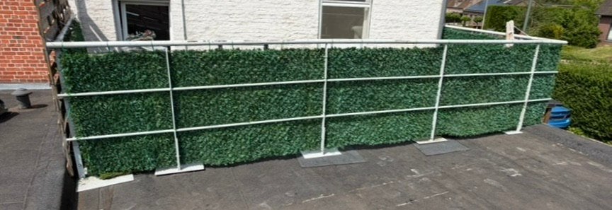 Partij stalen balustrade - balkon verzinkt staal (tot. 10m+), Tuin en Terras, Tuinhekken en Hekwerk, Gebruikt, Tuinhek, Ophalen