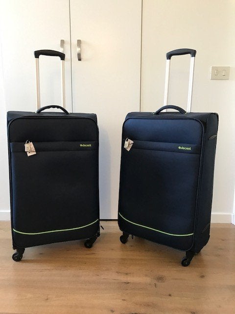 Twee reiskoffers softcase lichtgewicht Decent, Handtassen en Accessoires, Koffers, Minder dan 50 cm, Zo goed als nieuw, Minder dan 35 cm