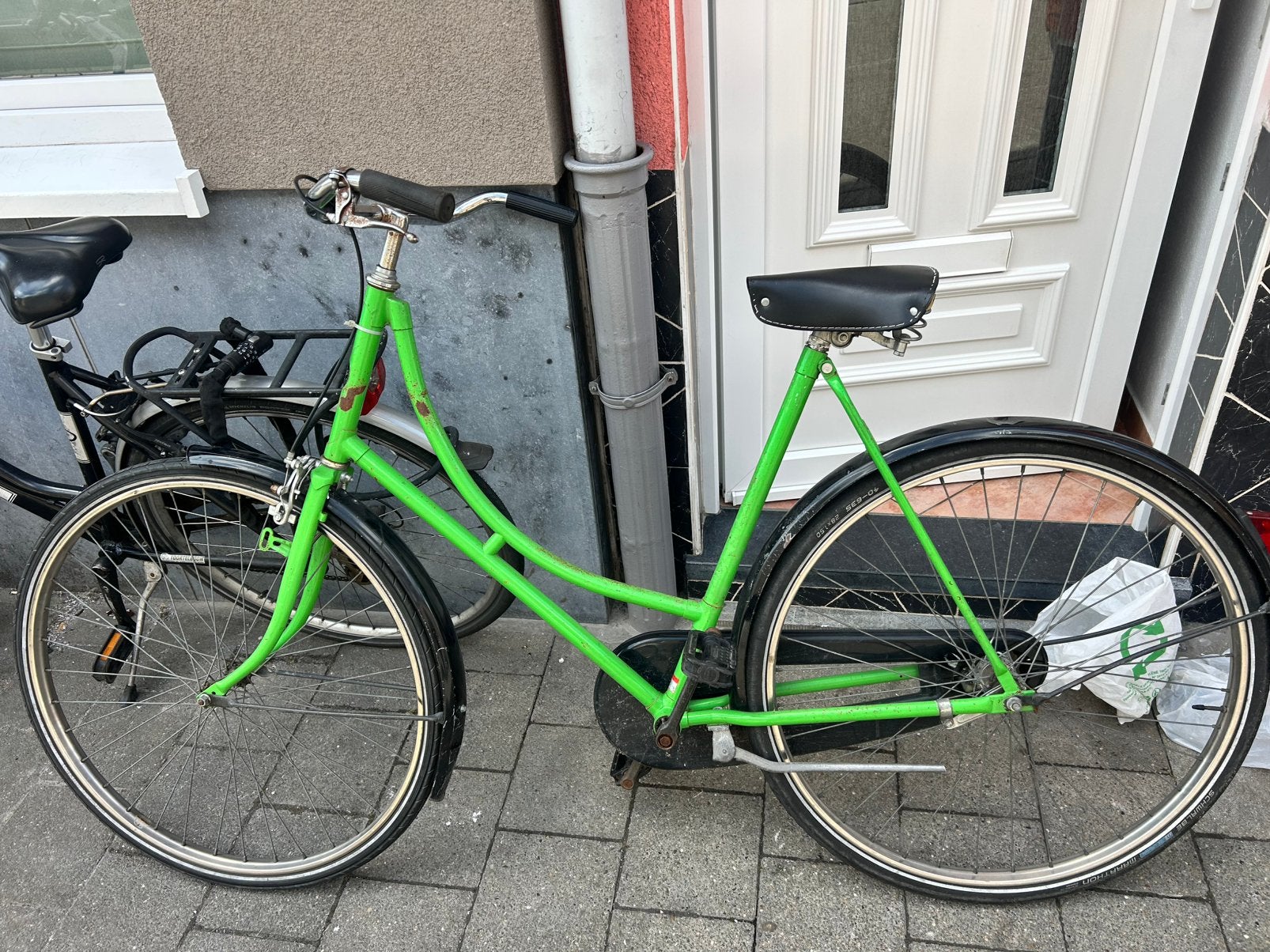 groene fiets te koop, Fietsen en Brommers, Ophalen, Gebruikt, Terugtraprem
