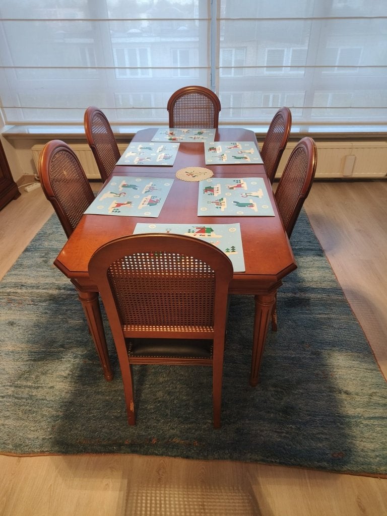 Antieke tafel, Huis en Inrichting, Gebruikt, 50 tot 100 cm, Kersenhout, Vijf personen of meer