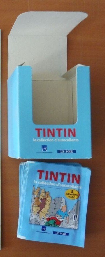 Vignettes autocollantes Tintin éditées par Le Soir (2013), Enlèvement, Tintin