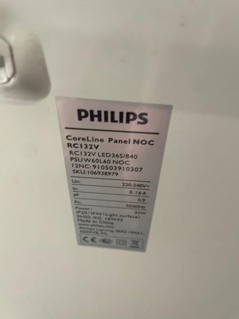 LED panelen  60 x 60 Philips, Huis en Inrichting, Lampen | Plafondlampen, Kunststof, LED, Nieuw, Ophalen of Verzenden