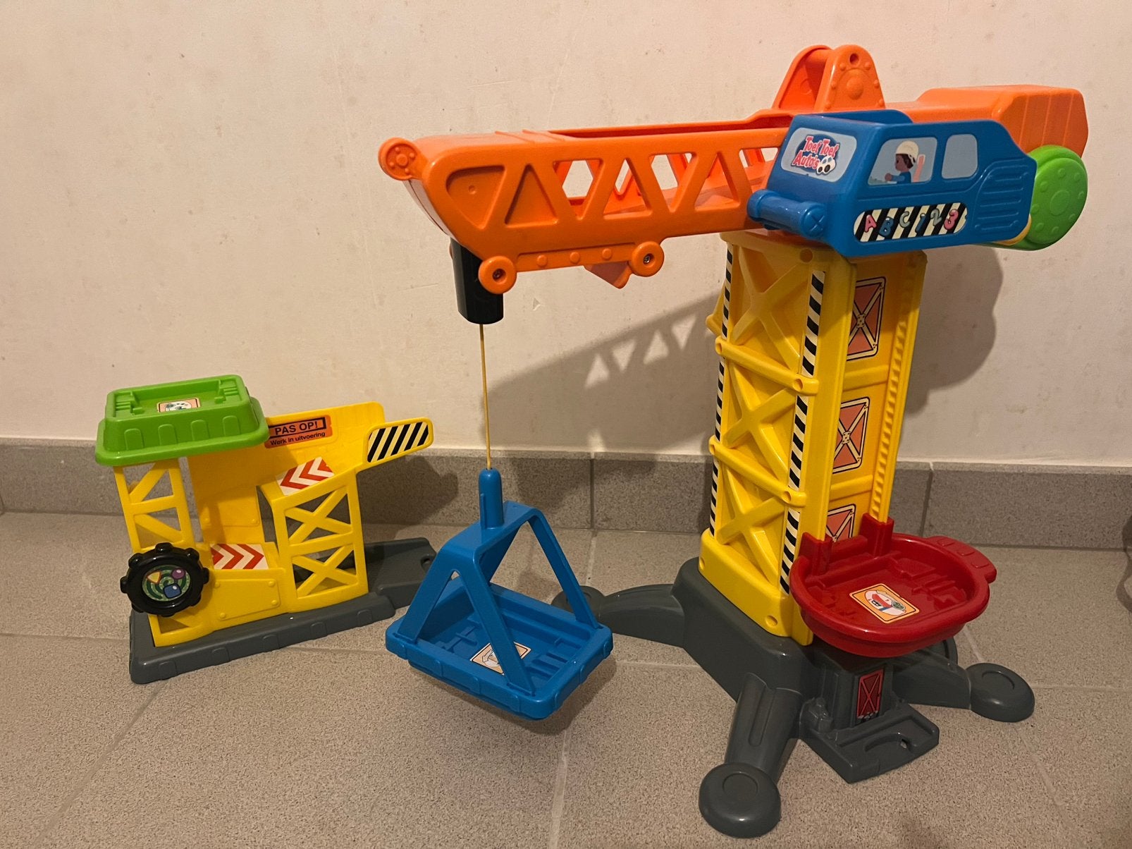 VTech - interactieve kraan, bouwplaats, Ophalen, Zo goed als nieuw