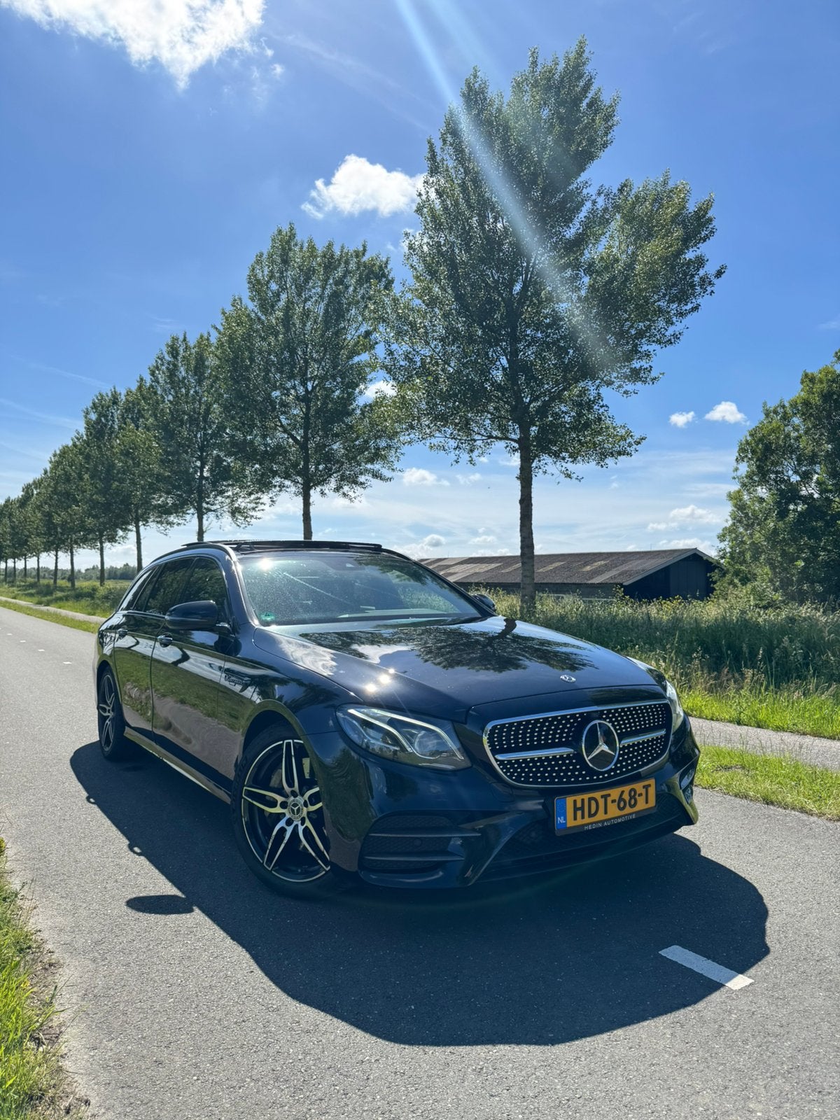 Panorama à écran large AMG Mercedes-Benz Classe E E350d, Cuir, Achat, Euro 6, Noir