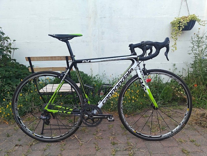 Cannondale Evo Super Six (maat 54), 53 tot 57 cm, Ophalen, Carbon, Heren