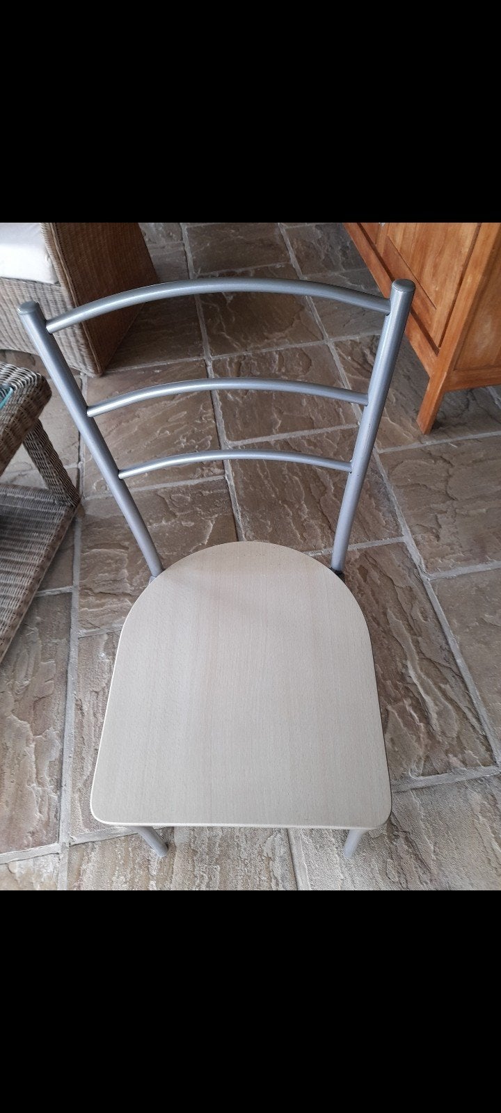 chaises de cuisine, Maison & Meubles, Gris, Enlèvement, Utilisé, Bois