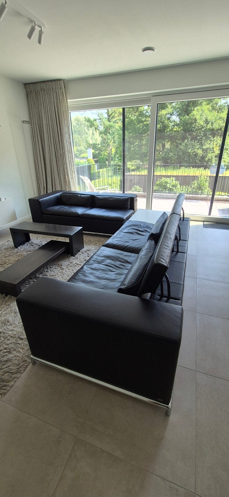 De Sede DS7 leren moderne sofa 2x ruime 2zit + poef, Huis en Inrichting, Zetels | Complete zithoeken, Ophalen