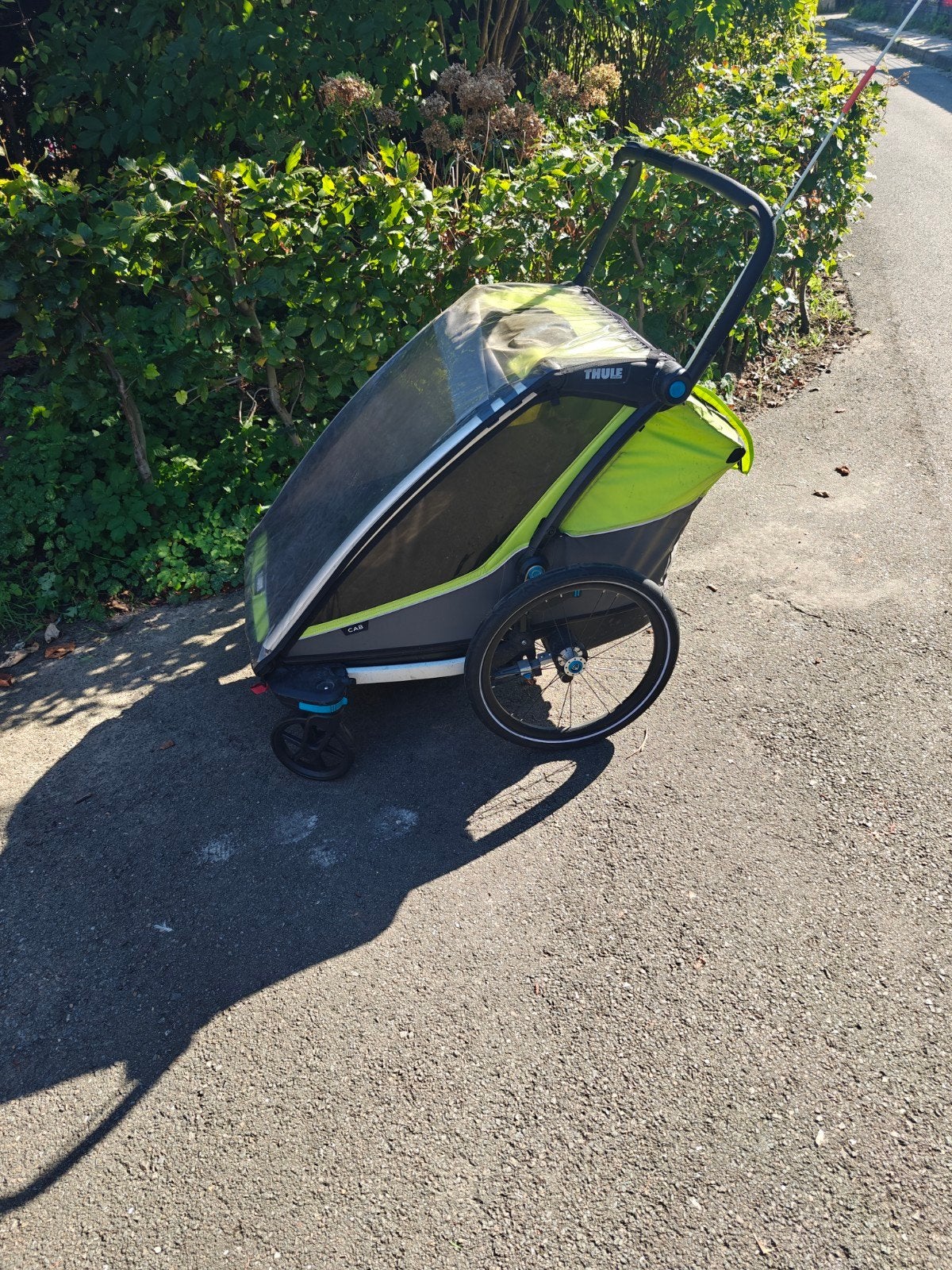 Thule Chariot cab fietskar, Fietsen en Brommers, Ophalen, Gebruikt, Vering, Thule / Chariot