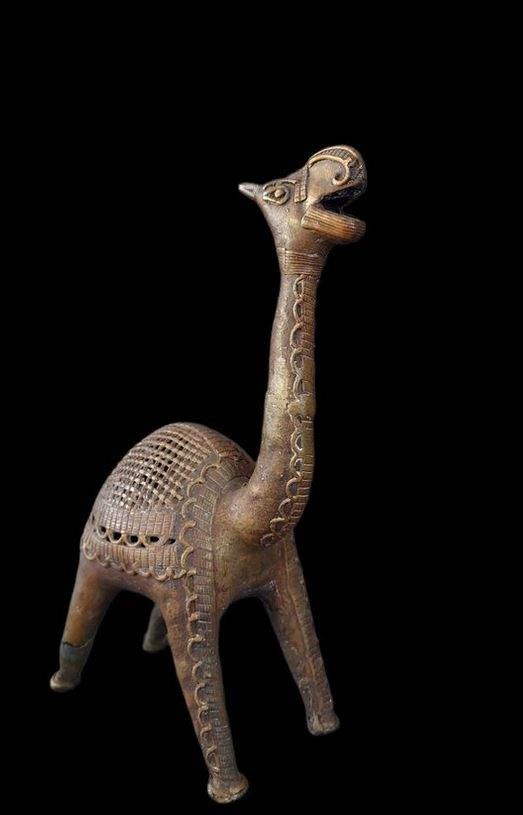 Chameau Dhokra Inde de 22 cm de haut en bronze, Enlèvement