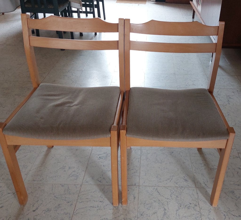 6 living stoelen, Maison & Meubles, Chaises, Comme neuf, Brun, Enlèvement, Cinq, Six Chaises ou plus