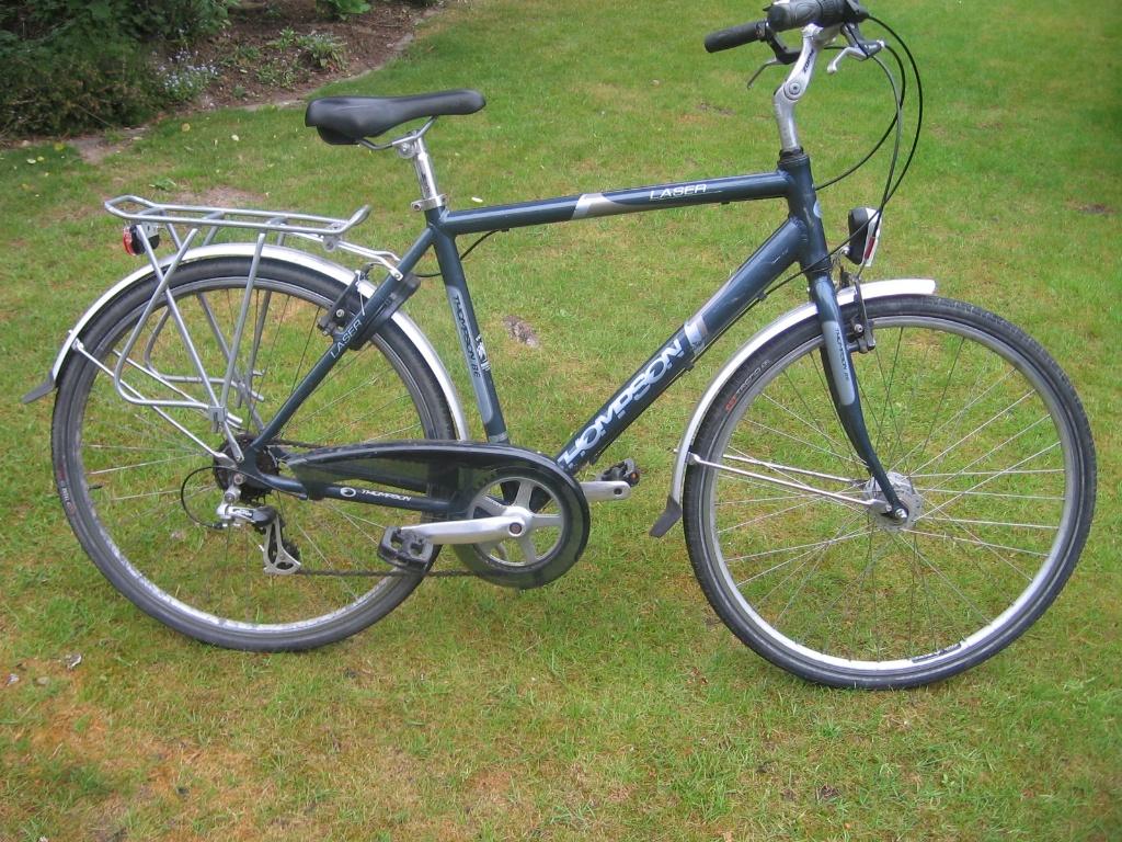 28 inch aluminium Thompson herenfiets met 6 versnellingen, Fietsen en Brommers, Fietsen | Heren | Herenfietsen, Gebruikt, Velgrem
