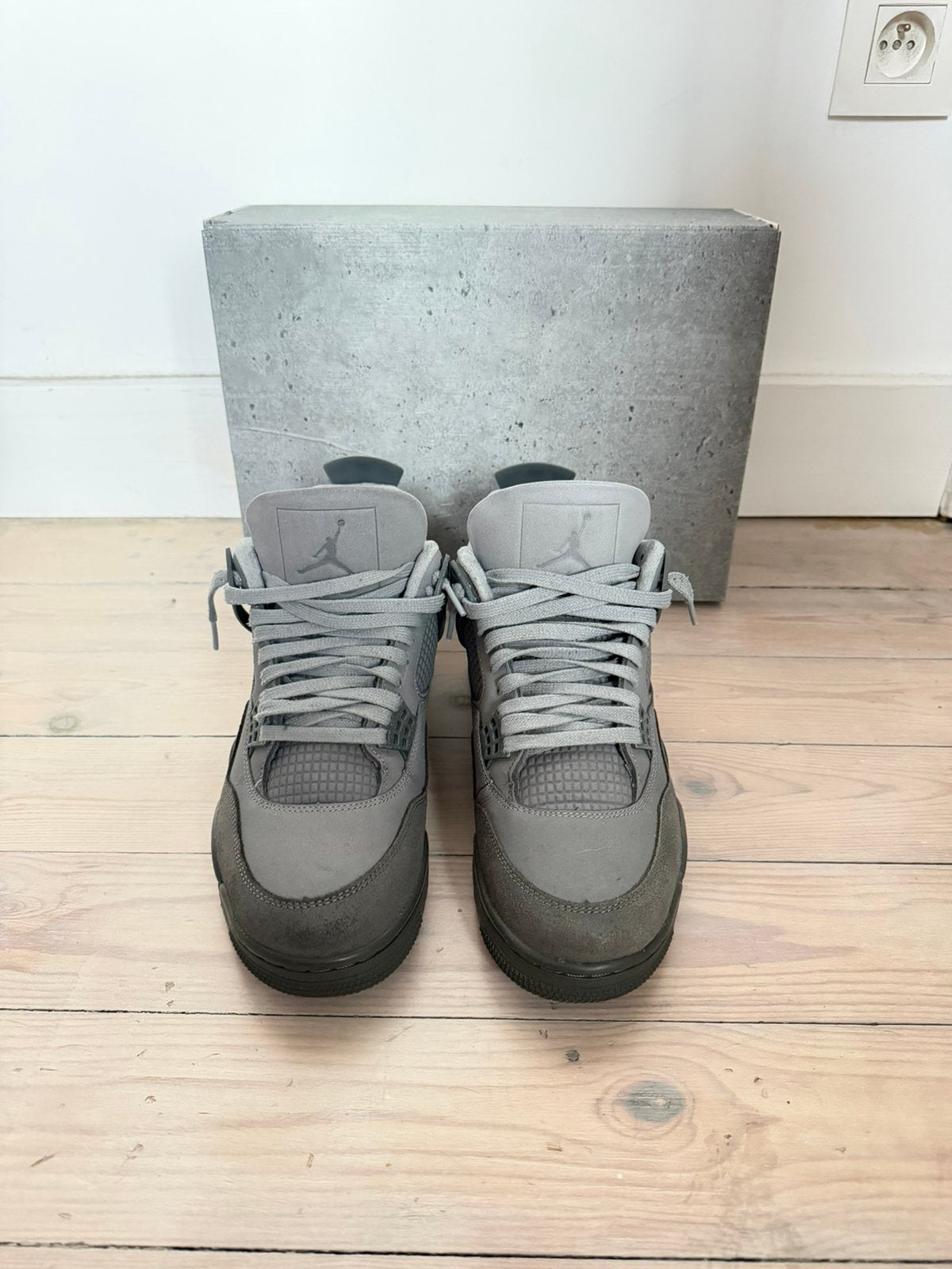 Nike Air Jordan 4 “Paris Olympics / Wet Cement”, Kleding | Heren, Schoenen, Overige kleuren, Ophalen of Verzenden, Zo goed als nieuw