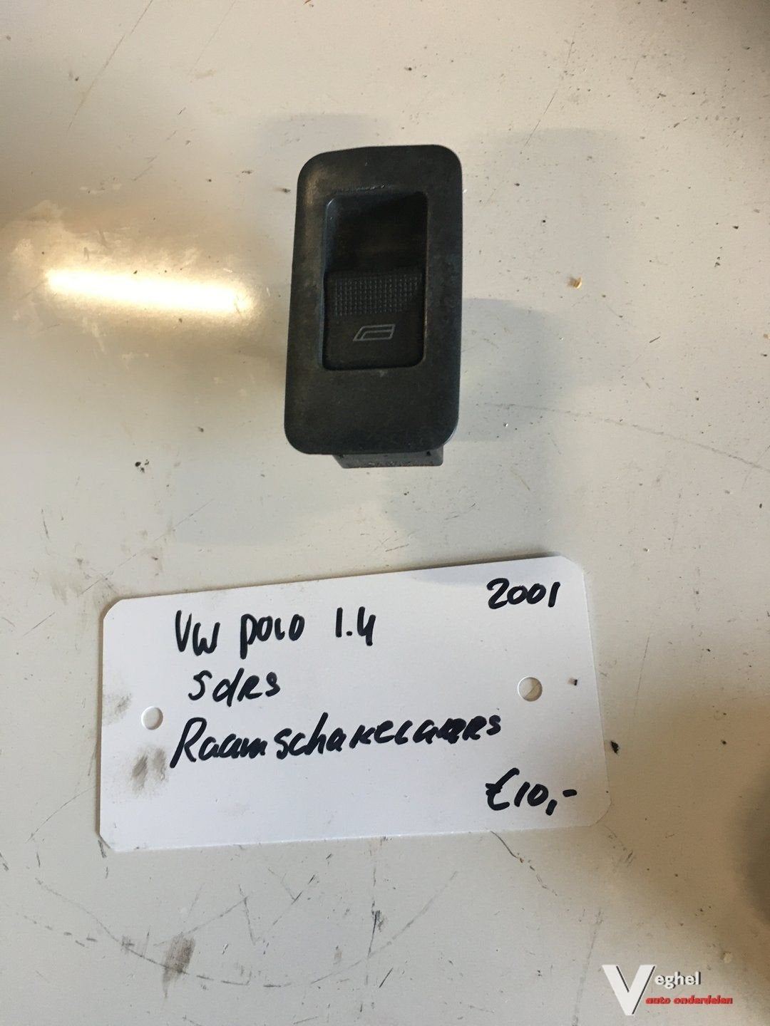 Vw Polo 1.4 5drs 2001 Raambedieningsschakelaar rechtsvoor, -, Utilisé, -, -