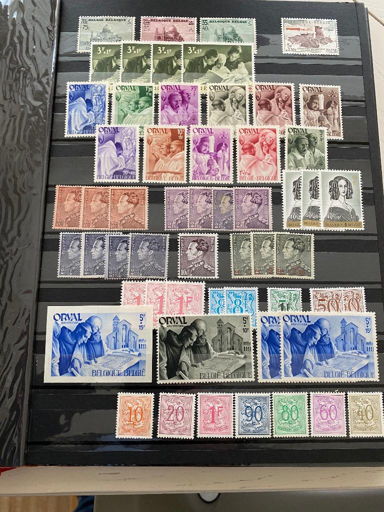 Postzegels Belgie, 56 stuks, Enlèvement ou Envoi, Non oblitéré