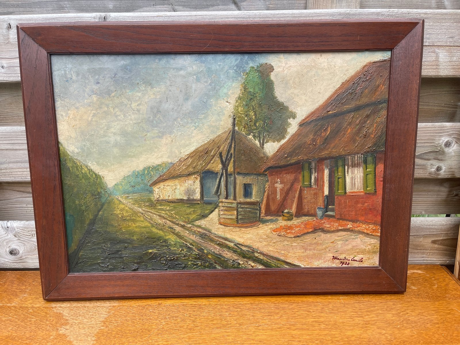 Olieverf schilderij van Emiel Wauters 1933, Ophalen, Olieverf