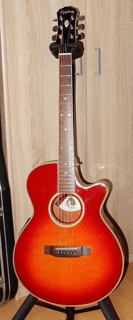 Epiphone PR6 e dlx, Musique & Instruments, Enlèvement, Utilisé, Guitare Western ou Guitare Folk, Avec capteur (piezo)