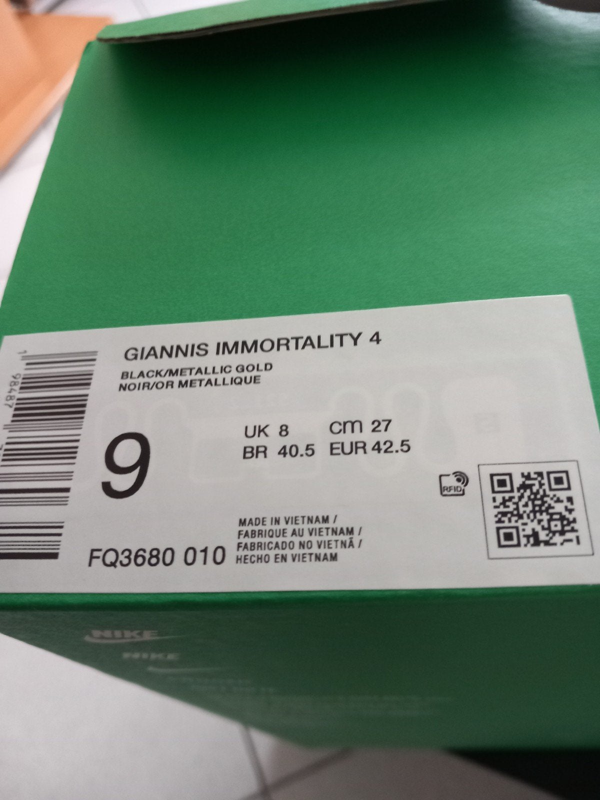 Basket Giannis Immortalité 4, Sports & Fitness, Basket, Enlèvement, Comme neuf, Chaussures