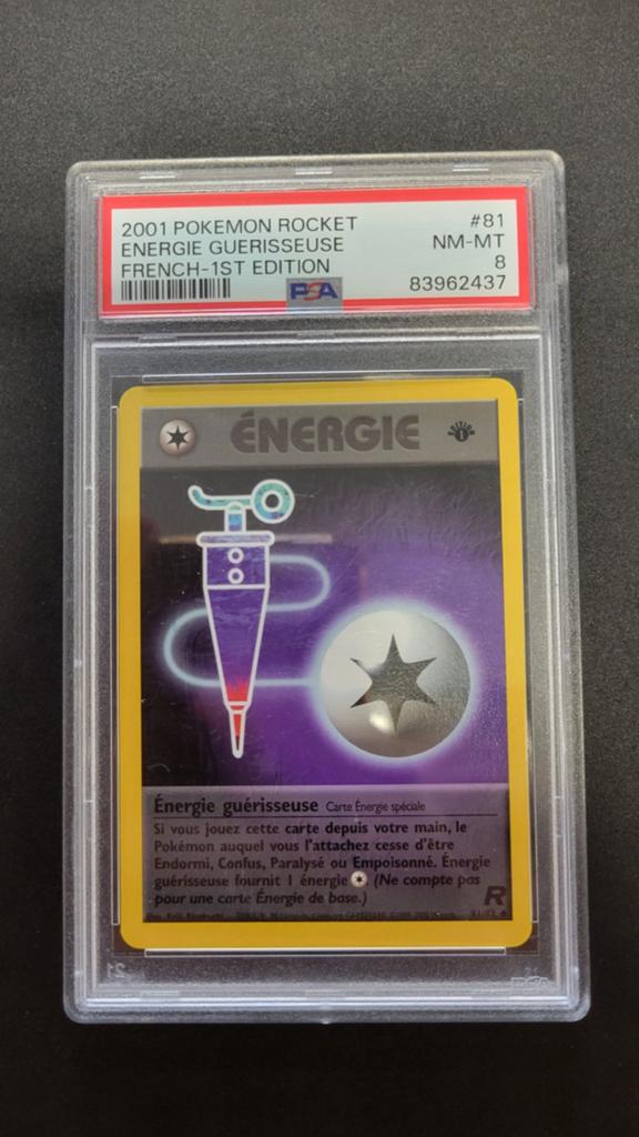 Pokémon PSA 8 Énergie Guérisseuse 81/82 Édition 1 NM MT, Hobby & Loisirs créatifs, Jeux de cartes à collectionner | Pokémon, Enlèvement ou Envoi
