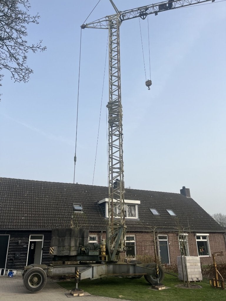 Sterke mobiele bouwkraan Munsters F20 incl accessoires, Zakelijke goederen, Ophalen, Hijswerktuig