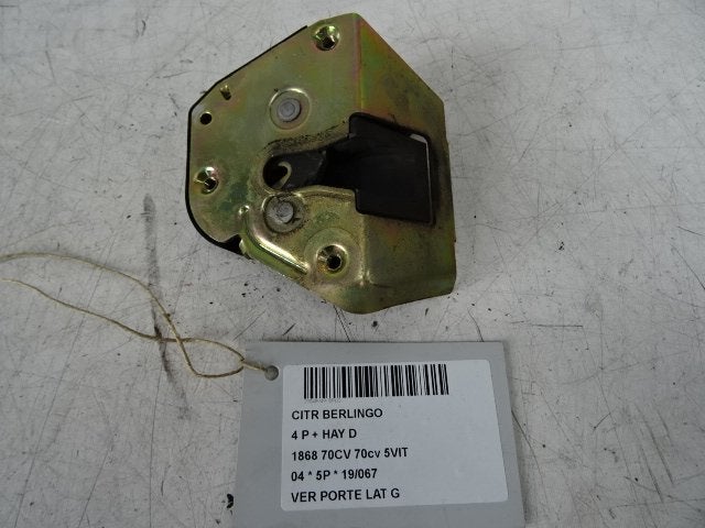 SERRURE DE PORTE GAUCHE Berlingo Cinqspace, Multispace, Citroën, Kontakt-citroen@citroen.com, Utilisé, Gauche