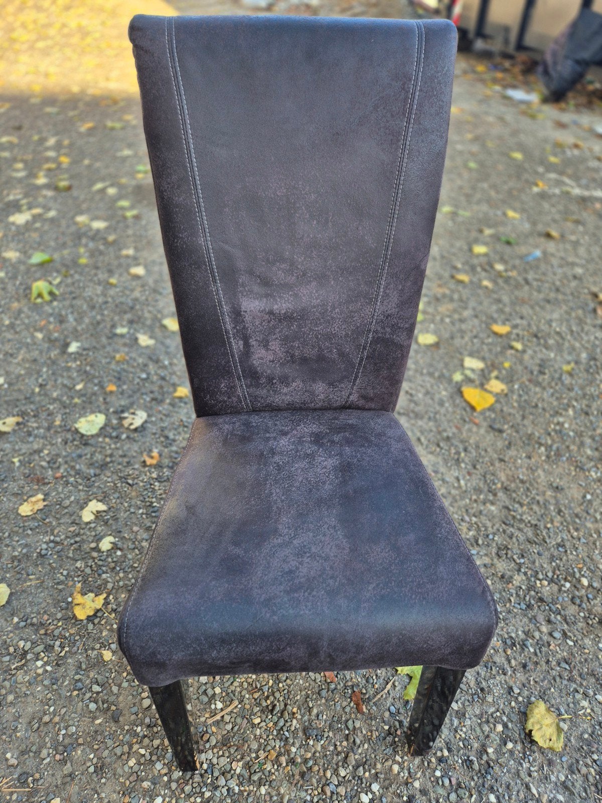 6 chaises, Maison & Meubles, Enlèvement, Gris, Cuir