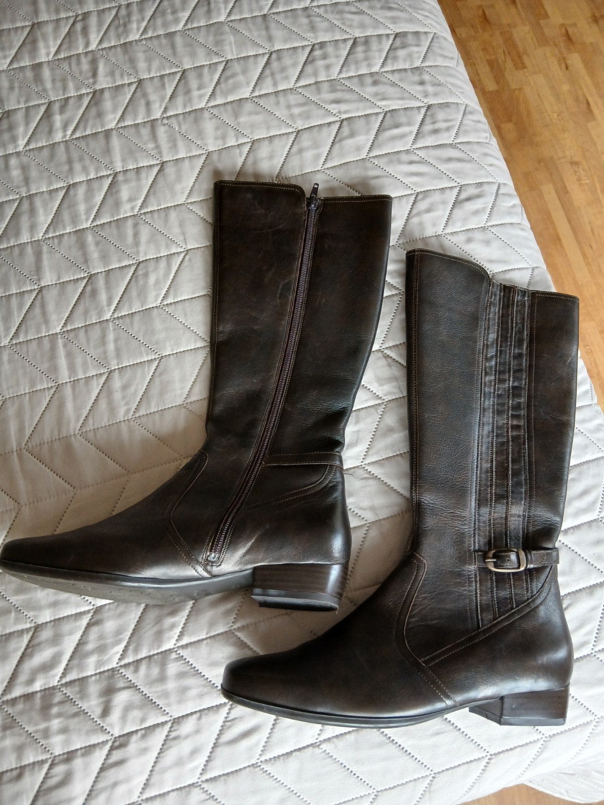Duren 40, bruin, geschikt steunzolen, Hoge laarzen, Durea, Bruin, Ophalen of Verzenden