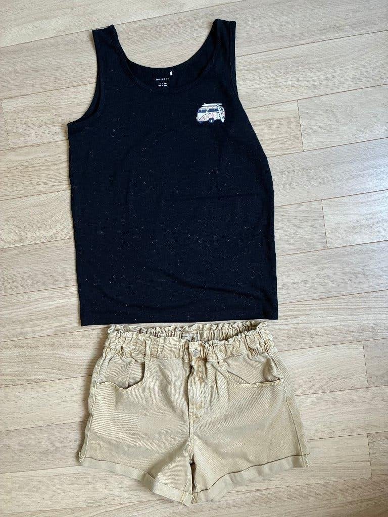 setje topje met short maat 158-164 NAME IT, Kinderen en Baby's, Kinderkleding | Maat 164, NAME IT., Meisje, Ophalen of Verzenden