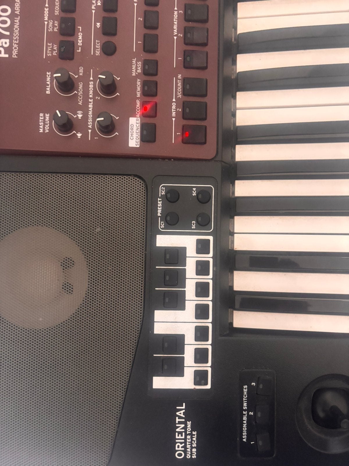 KORG PA700 Oriental, Muziek en Instrumenten, Ophalen, Korg, Aanslaggevoelig, 61 toetsen