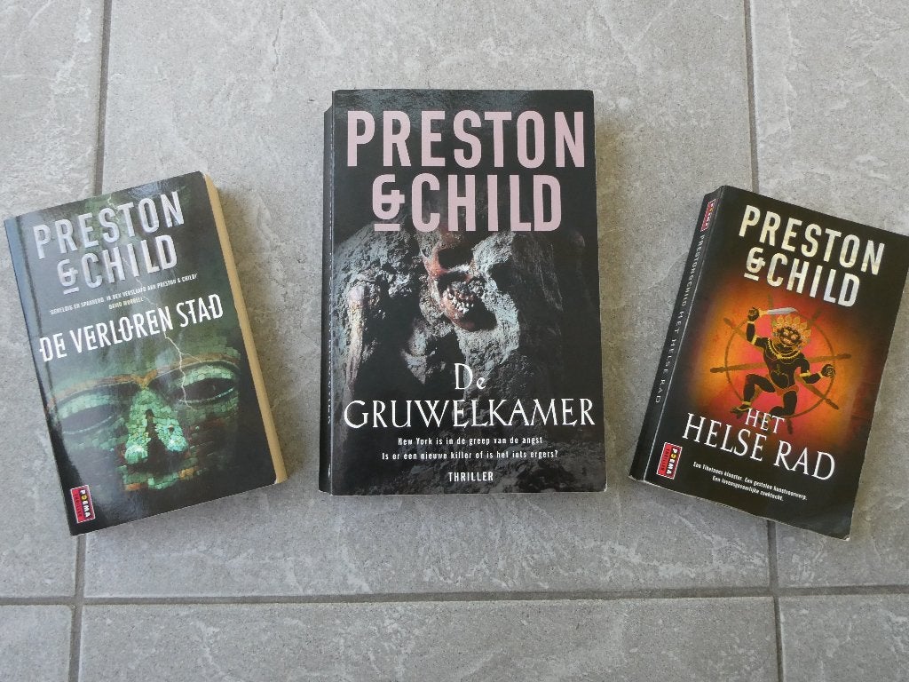 Boeken Preston & Child thrillers, Boeken, Ophalen of Verzenden, Gelezen, Preston & Child, België