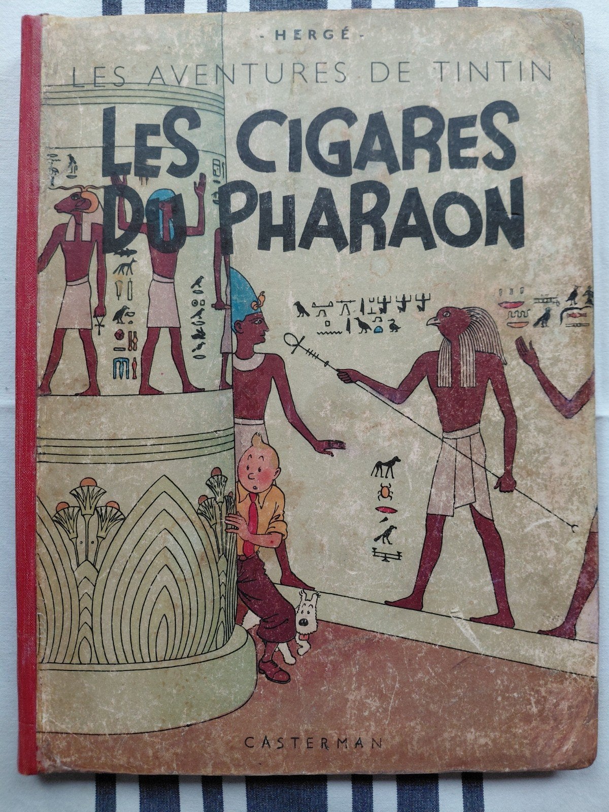 KUIFJE De sigaren van de farao B&W A18 1942, Boeken, Gelezen, Eén stripboek, Ophalen of Verzenden, Hergé
