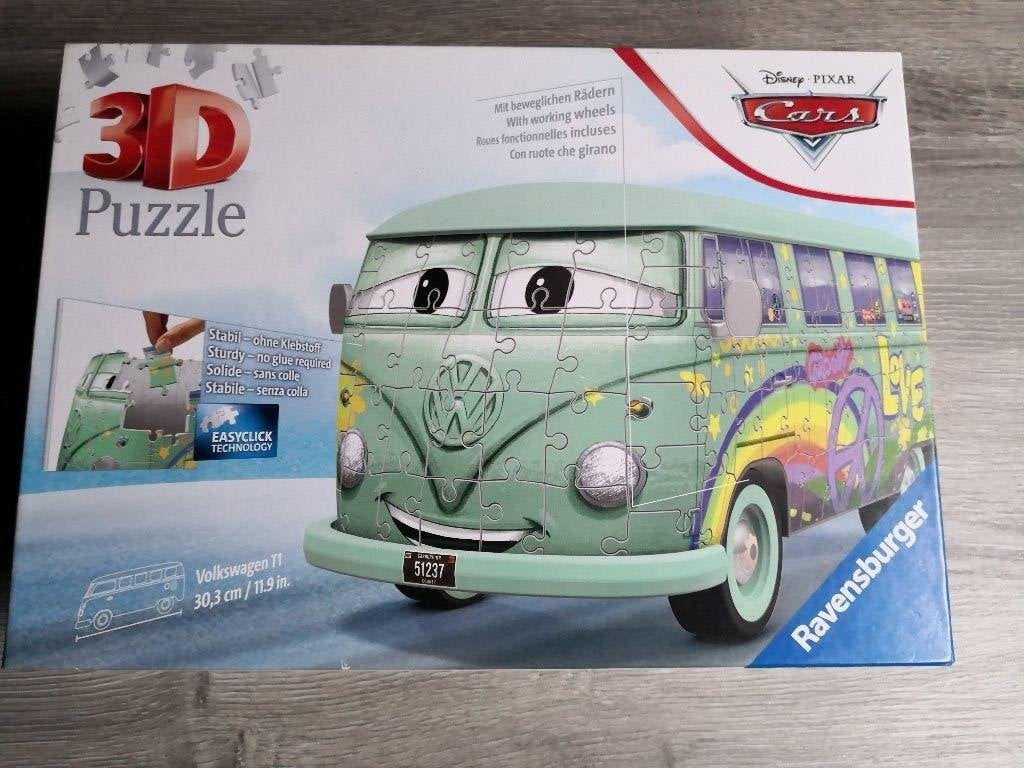 Ravensburger 3D-puzzel Cars Volkswagen T1 bus - 162 stukjes, Enlèvement
