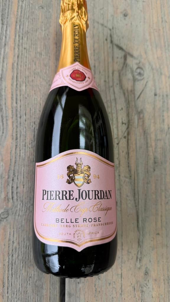 Pierre Jourdan Méthode Cap Classique Belle Rose, Verzamelen, Wijnen, Ophalen of Verzenden, Zo goed als nieuw, Afrika