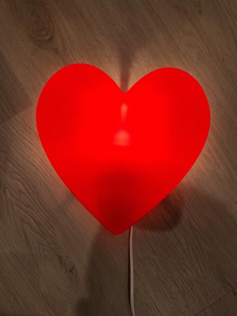 Lampe coeur, Enlèvement, Comme neuf, Synthétique, Moins de 50 cm