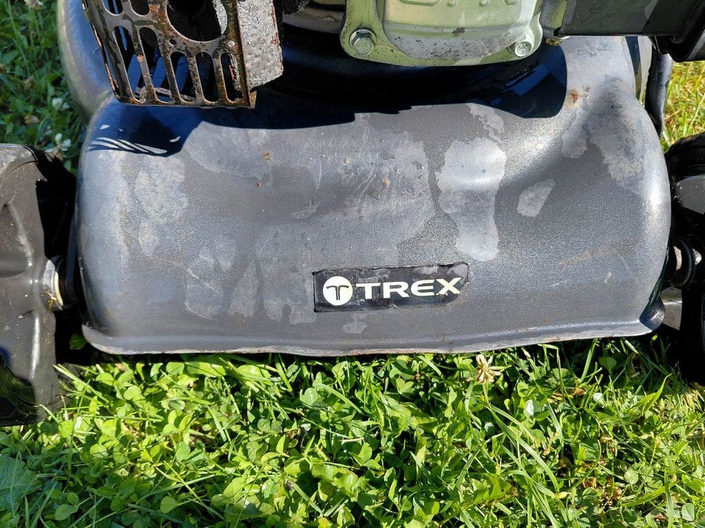 Grasmaaier merk Trex +  groot onderhoud gekregen, Tuin en Terras, Grasmaaiers, Ophalen, Cirkelmaaier, Gebruikt, Trex