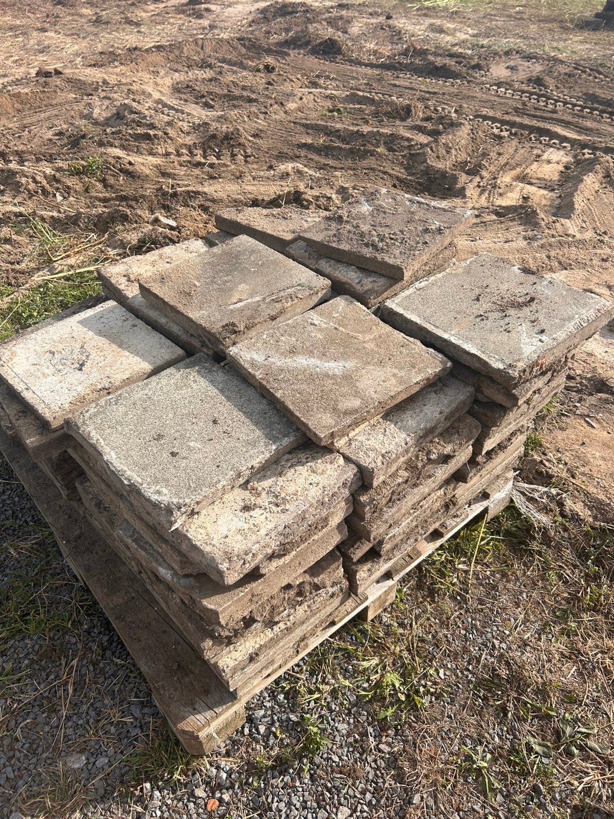 Gratis betontegels, Enlèvement, Utilisé