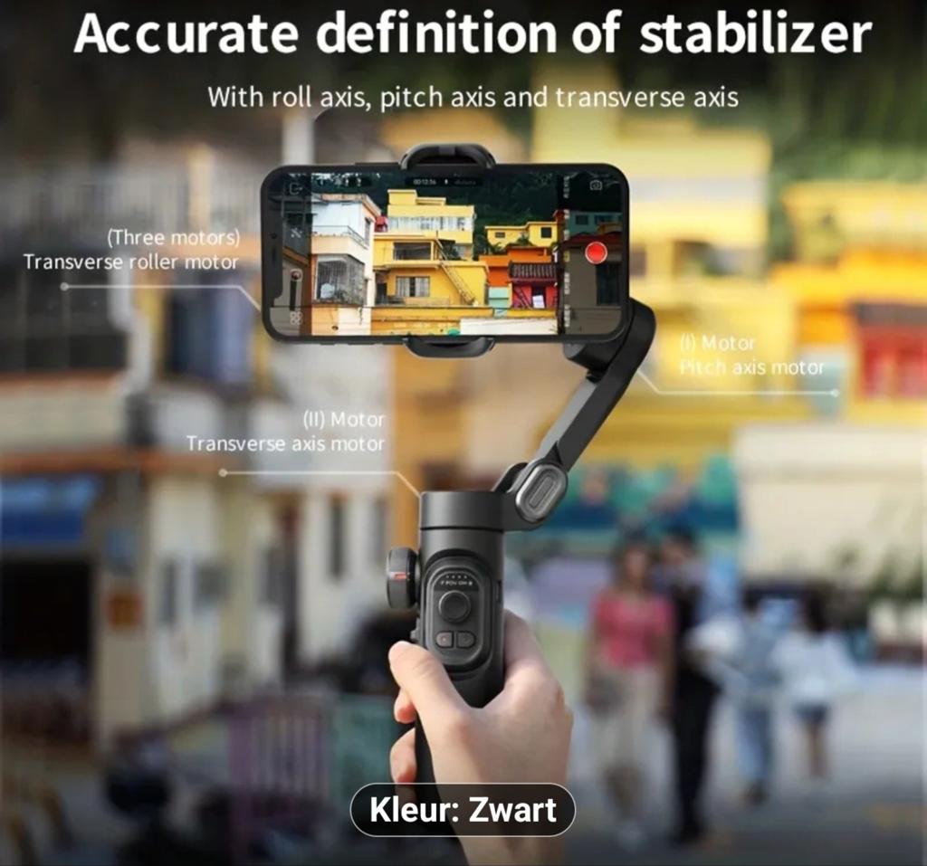 Smart elektrische gimbal voor gsm. Nieuw., Télécoms, Supports de téléphone, Enlèvement