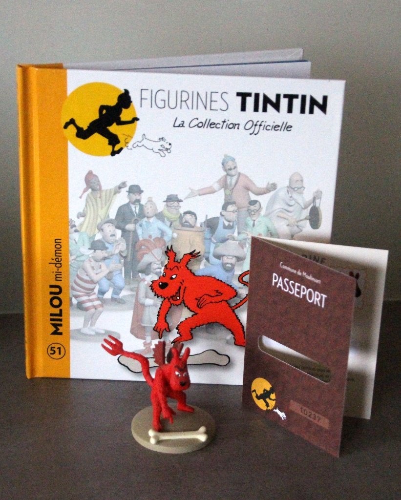 Moulinsart figurine n 51 Milou Bobbie Tintin Hergé Kuifje, Collections, Envoi, Tintin, Comme neuf