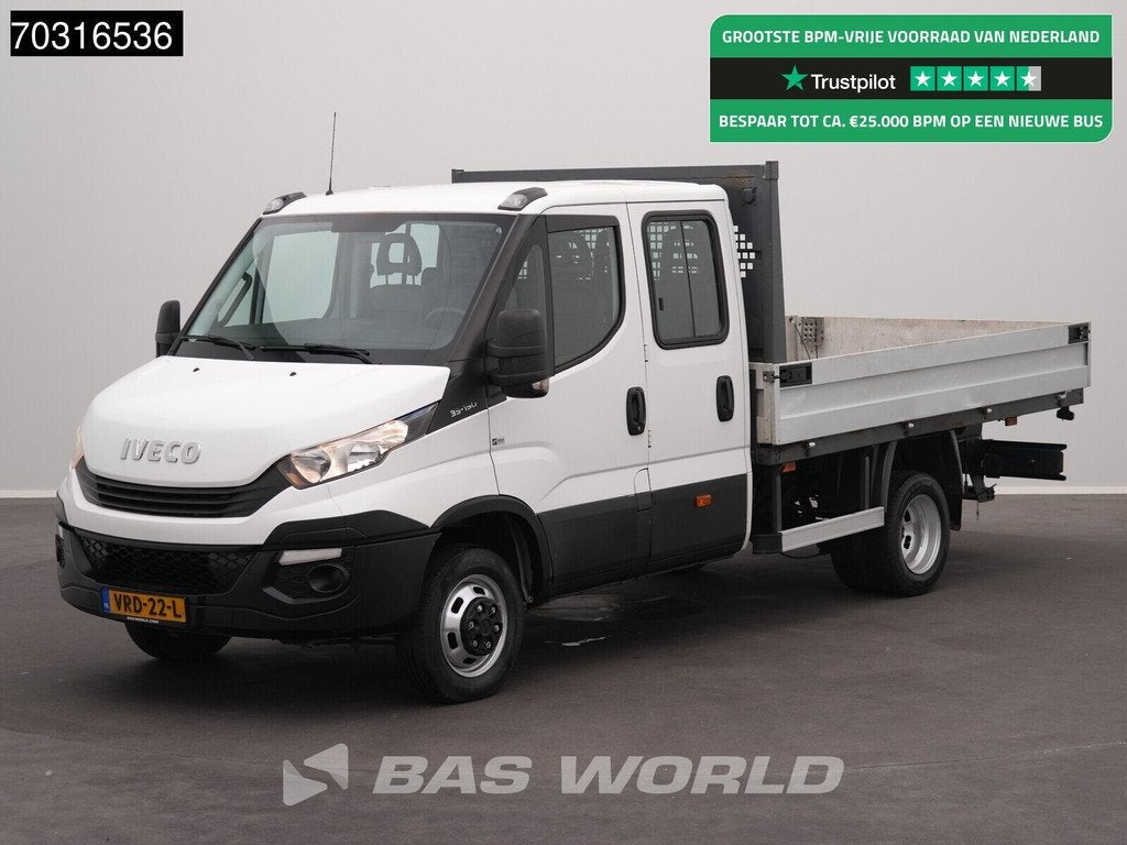 Iveco Daily 35C15 3.0L 150PK Euro6 Dubbellucht Dubbel Cabine, Cuir, Attache-remorque, Achat, Entreprise