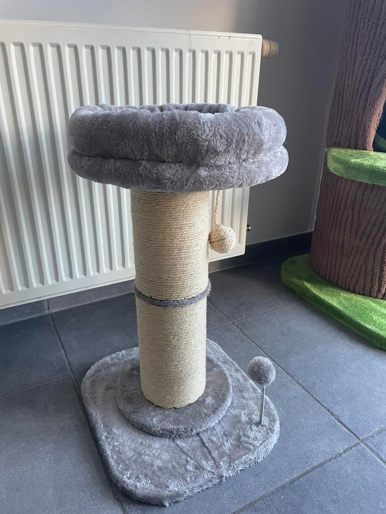 Schattige katten krabpaal bloem roze – zacht & stevig, Ophalen of Verzenden, Zo goed als nieuw, Krabpaal