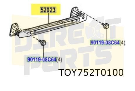 Toyota Prius 2/16- ( ZVW5) achterbumperbalk 5202347030 RESTP, Neuf, Arrière, -, Toyota