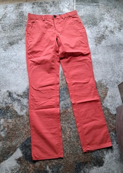 Tommy Hilfiger koraalroze broek 176, Kinderen en Baby's, Kinderkleding | Maat 176, Broek, Meisje, Ophalen of Verzenden, Tommy Hilfiger