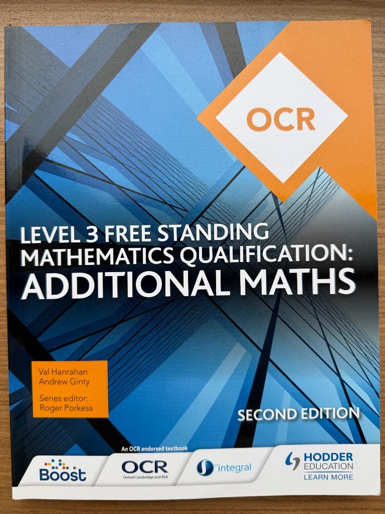 Additional Mathematics, Livres, Livres scolaires, Envoi, Comme neuf, Autres niveaux, Mathématiques A