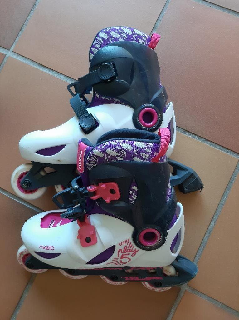Rollers Oxelo Decatlon, Sport en Fitness, Gebruikt, Kinderen, Inline skates 4 wielen, Ophalen