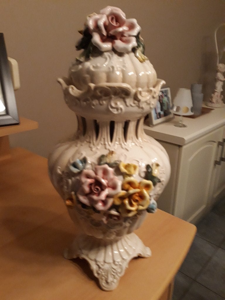 mooie vaas sierpot sierstuk pot hoogte 40cm, Enlèvement ou Envoi