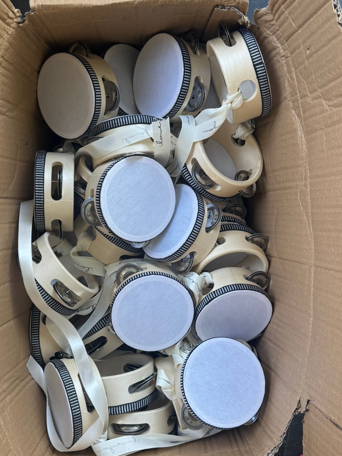 Tambourins, 60 pièces, décoration de mariage, Enlèvement, Comme neuf