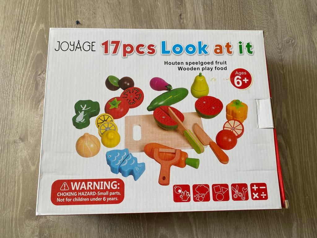 Joyage houten speelgoed fruit en groente, Ophalen, Zo goed als nieuw